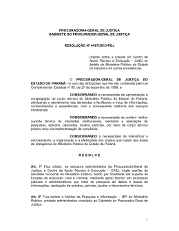 Resolução nº 4467/13 - Ministério Público do Paraná