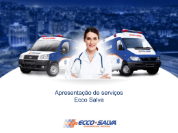 Apresentação de serviços Ecco Salva - SENGE-RS