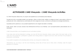 ACTIVIDADES L`AND Vineyards – L`AND Vineyards Activities