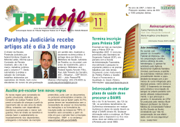 Parahyba Judiciária recebe artigos até o dia 3 de março
