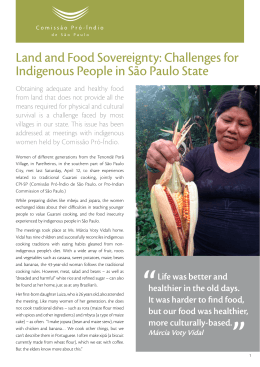 Land and Food Sovereignty: Challenges for Indigenous People in