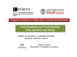 Food Analysis and Food Quality