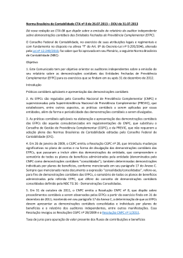 Norma Brasileira de Contabilidade CTA nº 8 de 26.07 - Sescon-RJ