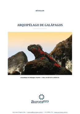 Réveillon em Galápagos 30/12/2015 a 03/01/2016
