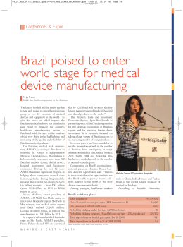 Brazil poised to enter world stage for medical device manufacturing
