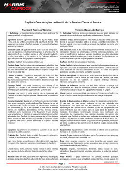 Page 1 CapRock Comunicações do Brasil Ltda.`s
