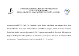 Os docentes do PPGEA, Profs. Drs. Gabriel de Araújo Santos, João