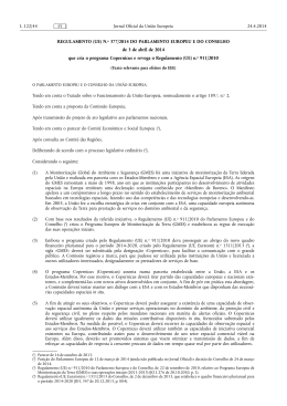 REGULAMENTO (UE) N.o 377/2014 DO PARLAMENTO