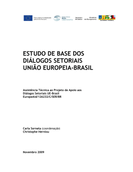 I Panorama dos Diálogos Setoriais (2009)