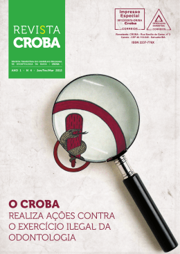 O CROBA - CROBA – Conselho Regional de Odontologia da Bahia