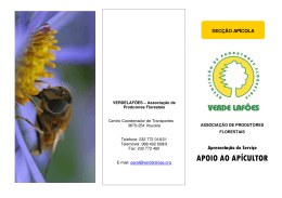 apoio ao apícultor - Verdelafões - Associação de Produtores Florestais