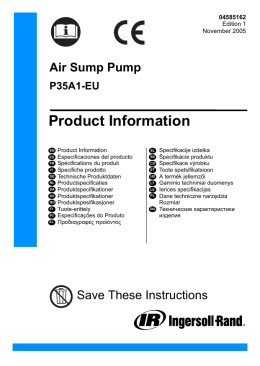 Product Information, P35A1