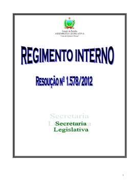 Regimento Interno - Assembleia Legislativa da Paraíba