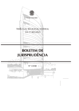 Boletim Jurisprud.ncia 175 - Tribunal Regional Federal da 5ª Região