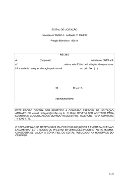 EDITAL DE LICITAÇÃO Processo nº 0558/14