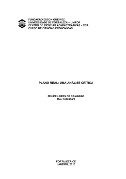 plano real: uma análise crítica - Instituto Ludwig von Mises Brasil