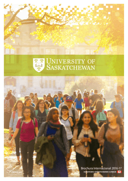 Brochura Internacional 2016-17 - University of Saskatchewan