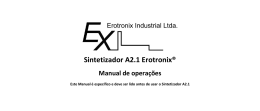 Sintetizador A2.1 Erotronix® Manual de operações