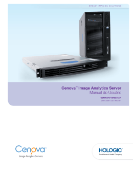 Cenova™ Image Analytics Server manual do usuário