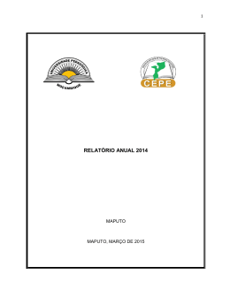 1. Relatório de 2014 - Universidade Pedagógica