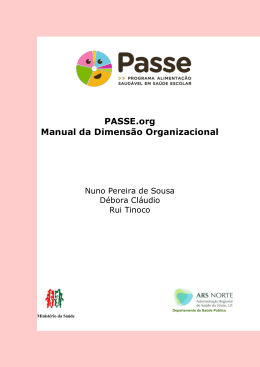PASSE.org Manual da Dimensão Organizacional