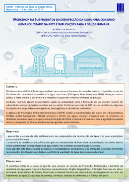 Brochura do Workshop DBPs - IAREN