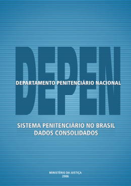 sistema penitenciário no brasil dados consolidados