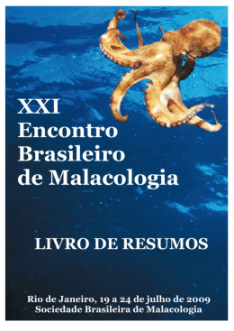 XXI ENCONTRO BRASILEIRO DE MALACOLOGIA