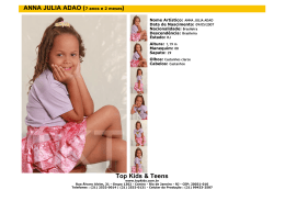 Top Kids & Teens ANNA JULIA ADAO (7 anos e 2 meses)