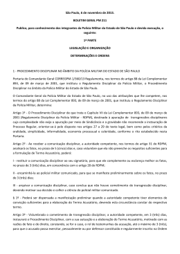 Boletim Geral PM 211 - Tribunal de Justiça Militar do Estado de São