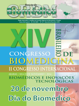 Revista 113 - Conselho Regional de Biomedicina 1ª Região