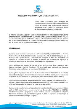 RESOLUÇÃO ARES-PCJ Nº 51, DE 17 DE ABRIL DE 2014.
