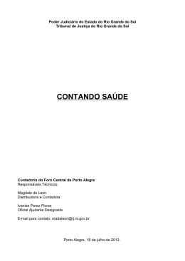 CONTANDO SAÚDE - Tribunal de Justiça do Estado do Amazonas