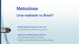 Melioidose – Uma doença realidade no Brasil?