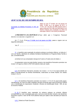 Lei Federal 12722/2012 - Ministério Público do Estado do Amapá