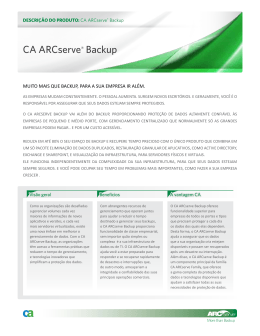 CA ARCserve® Backup