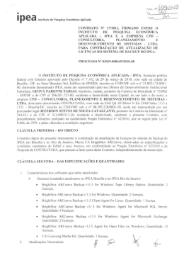 contrato n° 17/2011, firmado entre o instituto de pesquisa