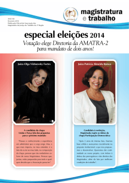 especial eleições2014 - Associação dos Magistrados da Justiça do