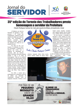 Jornal do Servidor - Prefeitura de Atibaia