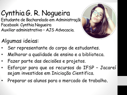 Cynthia Gabrielle Ribeiro Nogueira