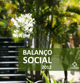 Balanço Social 2012 - Versão PDF
