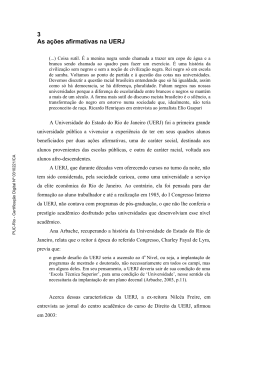 3 As ações afirmativas na UERJ - Maxwell - PUC-Rio