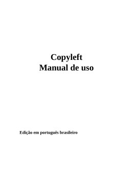 "Copyleft - Manual de uso" em pdf