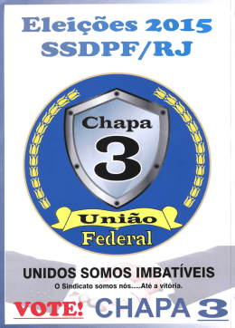 Chapa 3 - Sindicato dos Servidores do Departamento da policia