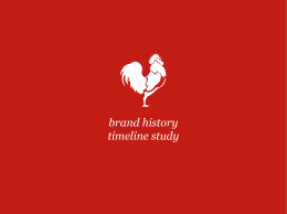 brand history timeline study