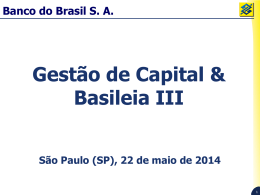 Gestão de Capital & Basileia III