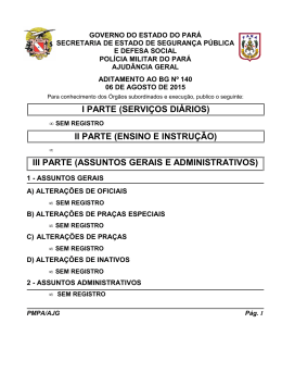 ADIT. BG 140 - De 06 AGO 2015 - Proxy da Polícia Militar do Pará!