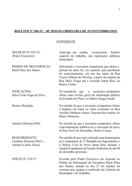 Boletim 046-2015 - Câmara de Vereadores de Nova Santa Rita A