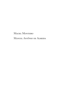 Maciel Monteiro Manuel Antônio de Almeida