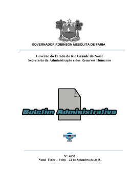 Boletim Administrativo nº. 4052 - Governo do Estado do Rio Grande
